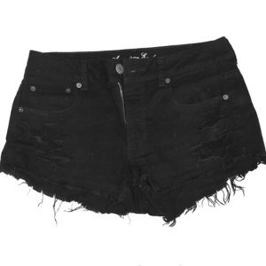 American Eagle High-Wasted Distressed Jean Shorts